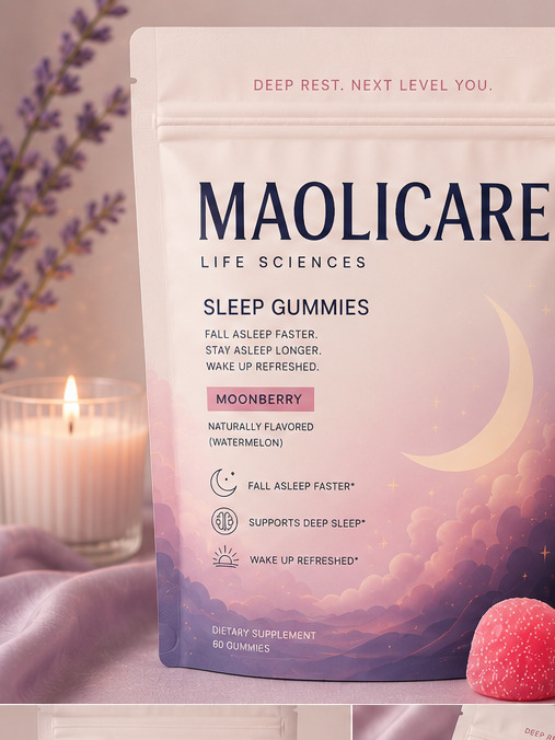 MaoliCare Sleep Gummies Moonberry pouch