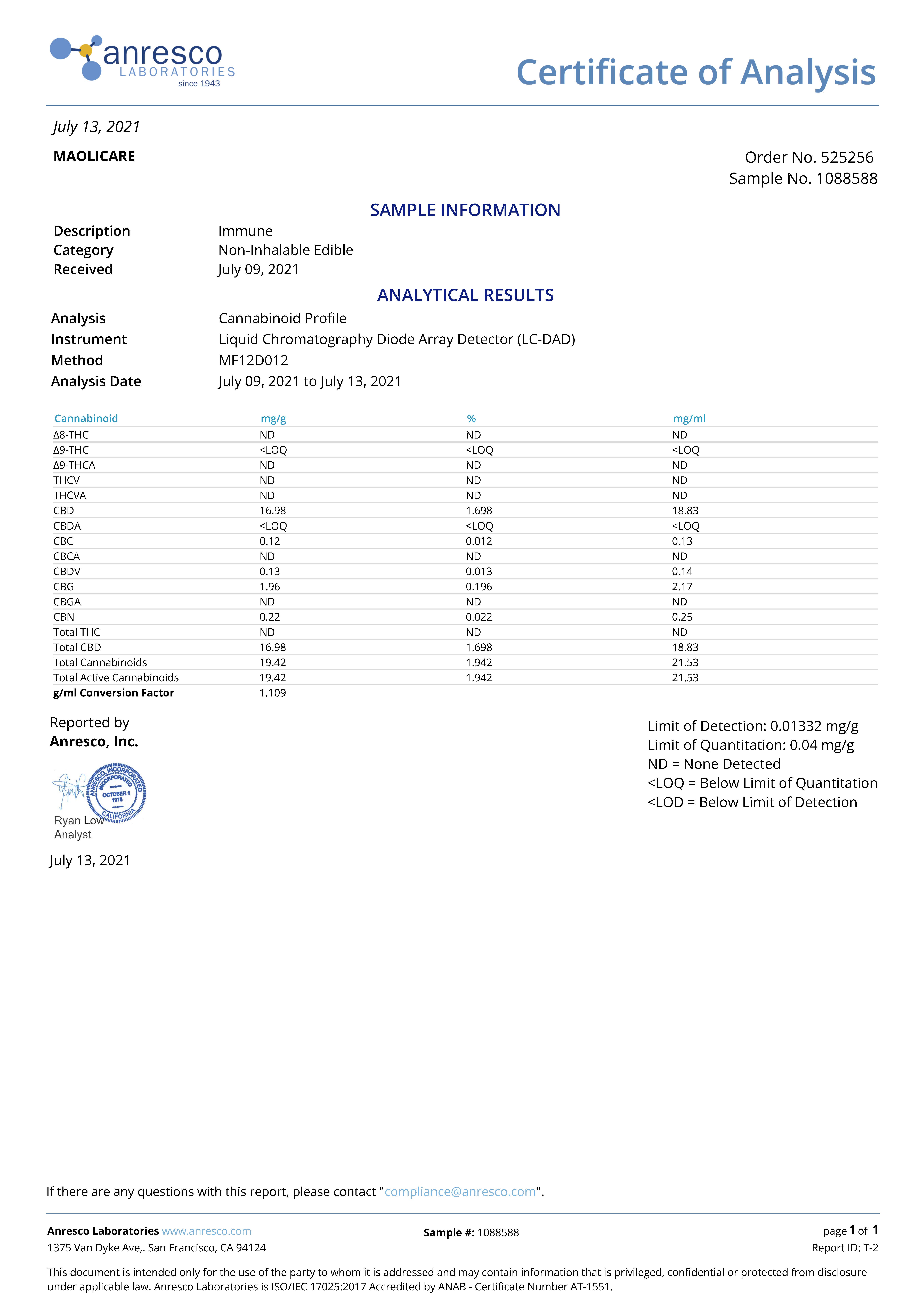 Maoli Immune Extreme